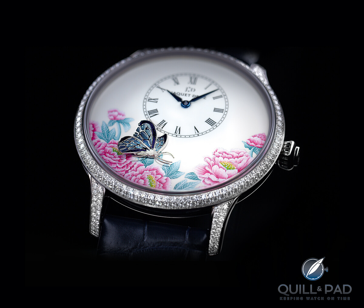 Jaquet Droz Butterfly Journey in white gold