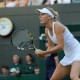 Caroline Wozniacki playing at Wimbledon