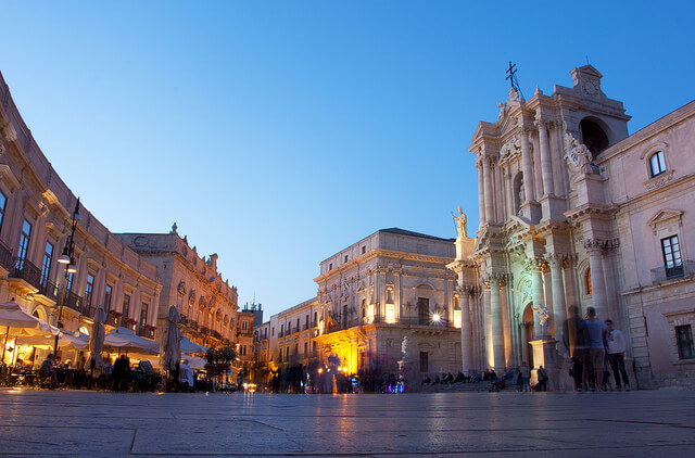 The magnificent Piazza del Duomo in Syracuse, Sicily. If visiting, do yourself (and WMMT) a favor and wear good shoes
