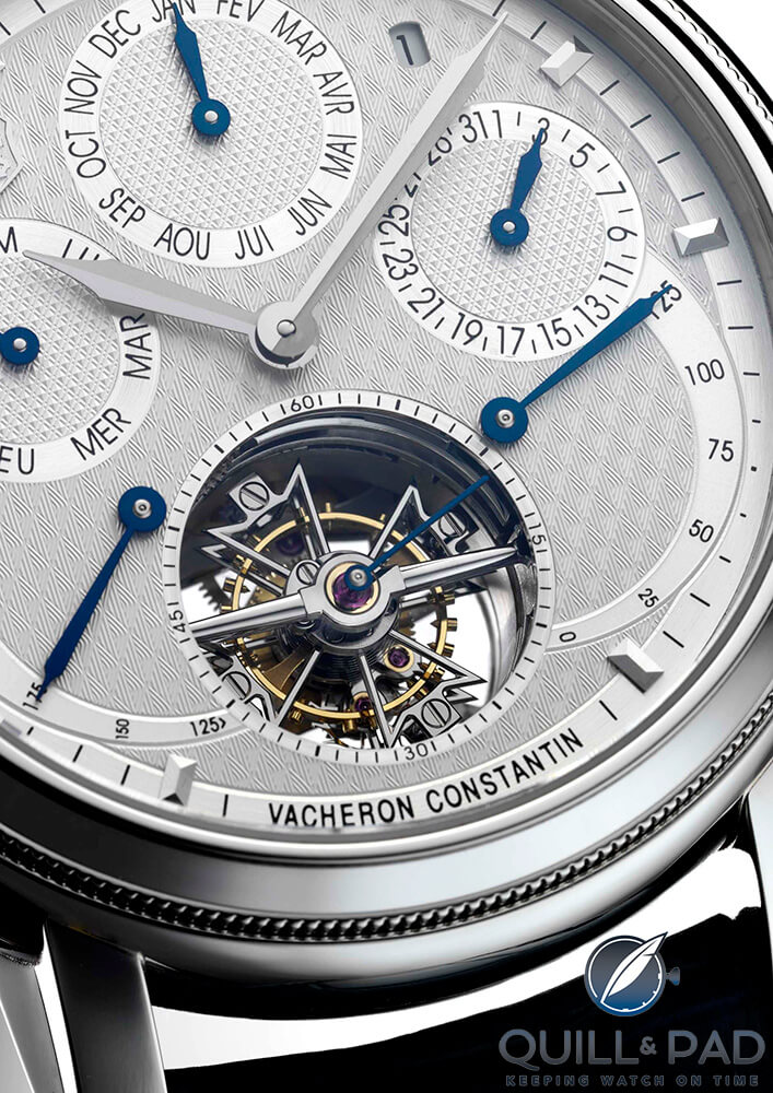 Close look at the dial and tourbillon of the Vacheron Constantin Saint-Gervais