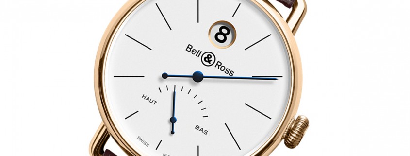 Bell & Ross Vintage WWI Heure Sautante in pink gold