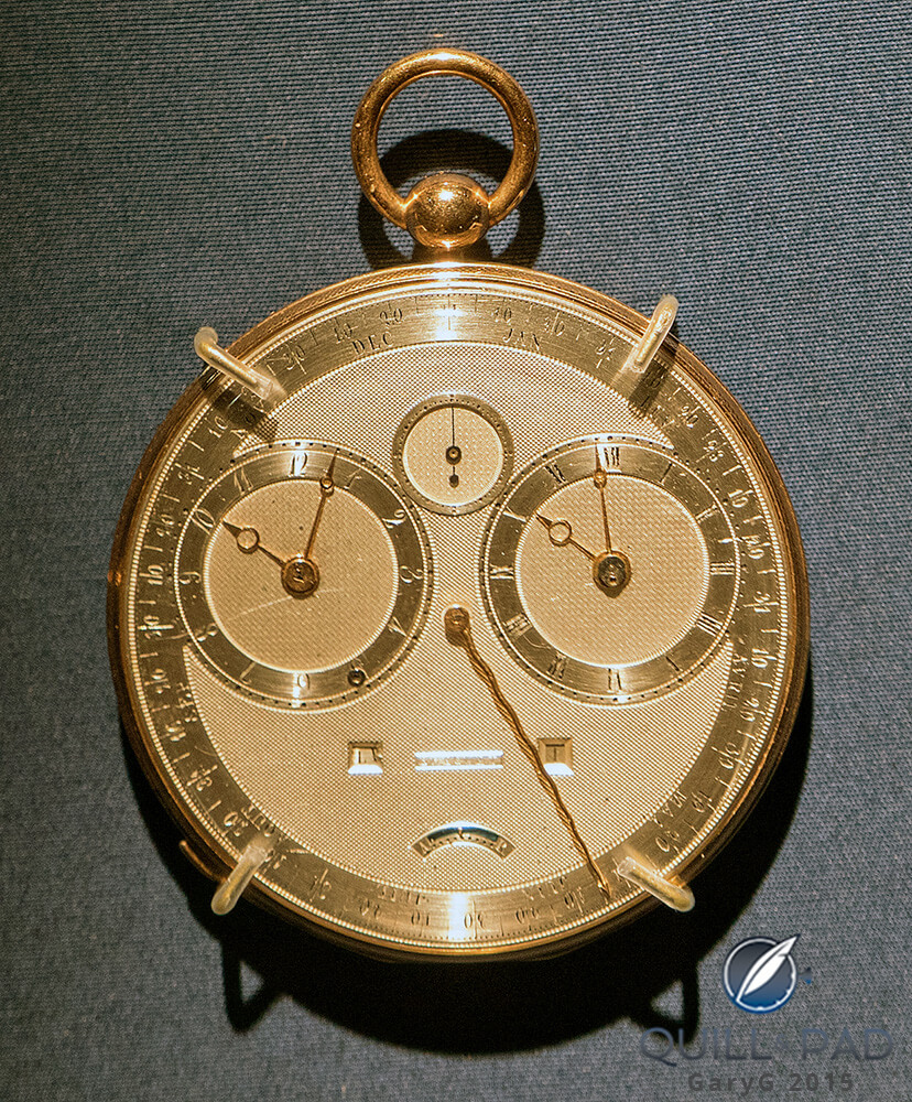 Half-quarter repeating perpetual calendar watch with equation of time, Breguet