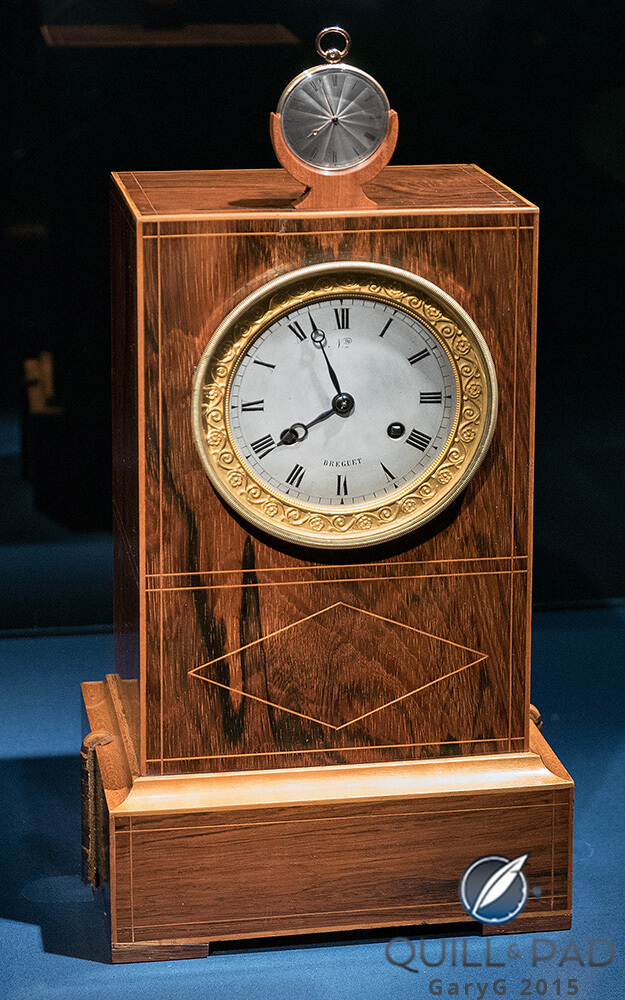 Sympathique clock with synchronizing watch by Breguet, 1834
