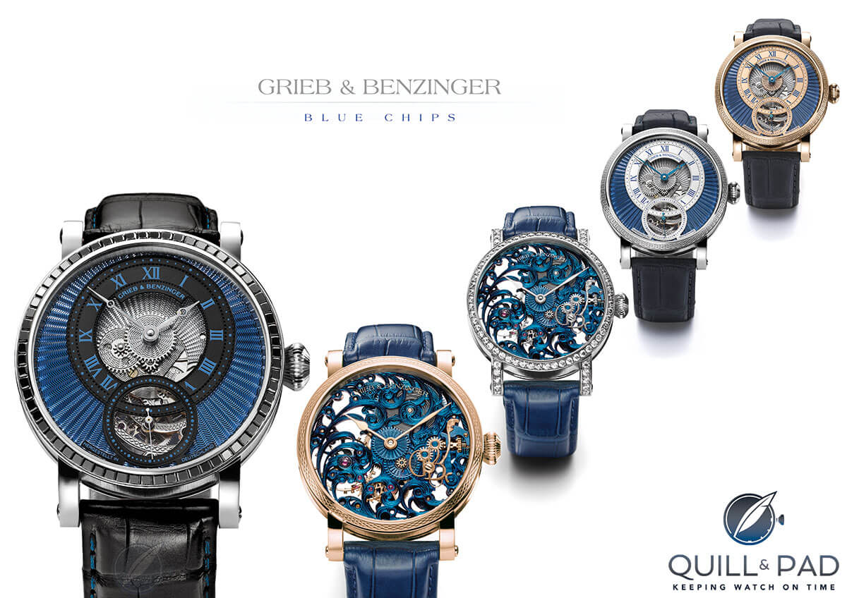 The full Grieb & Benzinger Blue Chips collection