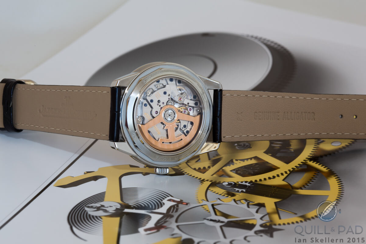 View from the back of the Jaeger-LeCoultre Geophysic True Seconds