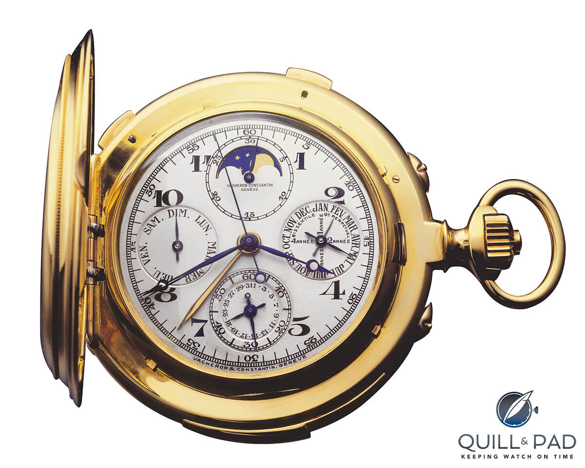 The fourth most complicated pocket watch in Vacheron Constantin’s history is known as the Count Guy De Boisrouvray