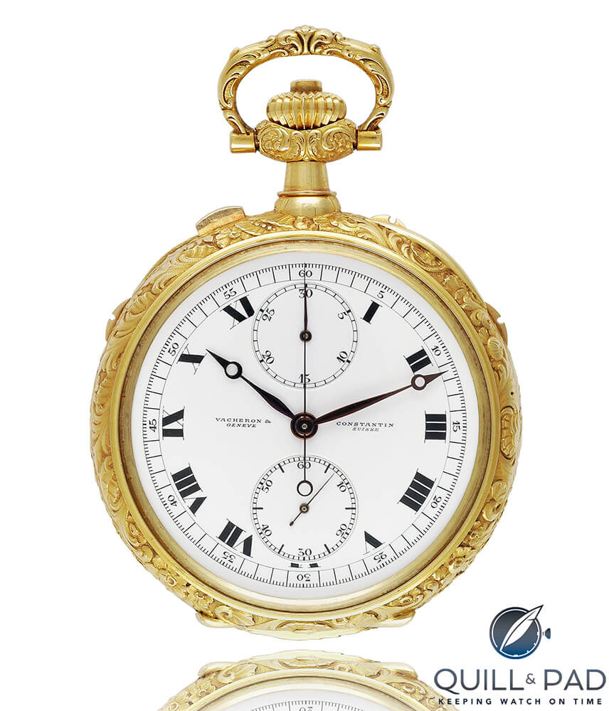 The fourth most complicated pocket watch in Vacheron Constantin’s history is known as the Count Guy De Boisrouvray