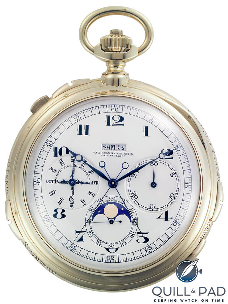 Vacheron Constantin’s third most complicated pocket watch in history: the King Fouad I