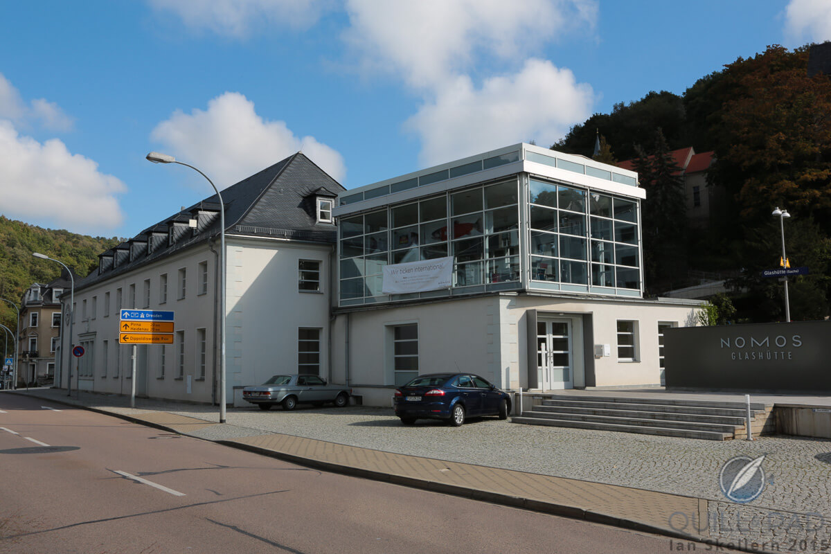 Nomos Glashütte’s headquarters in the town’s former train station