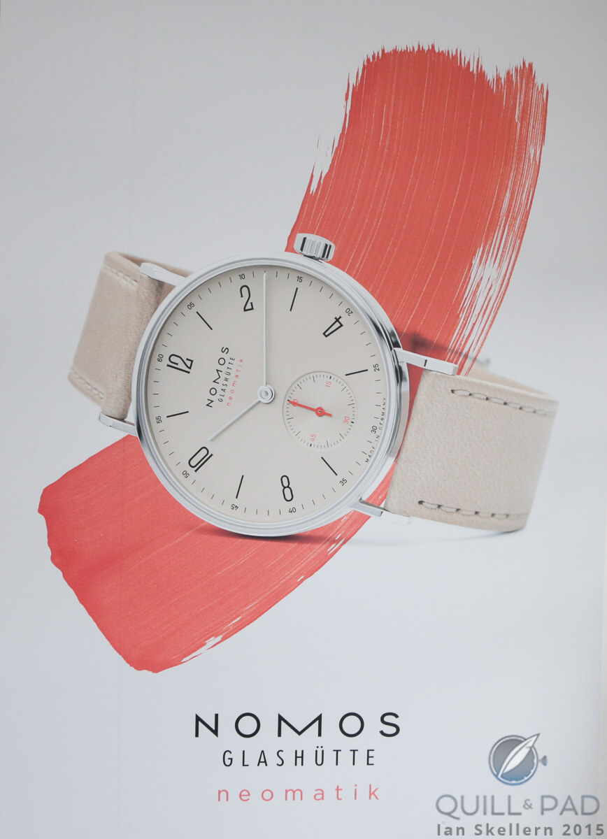 All of the Nomos Glashütte Neomatik models have a splash of bright orange