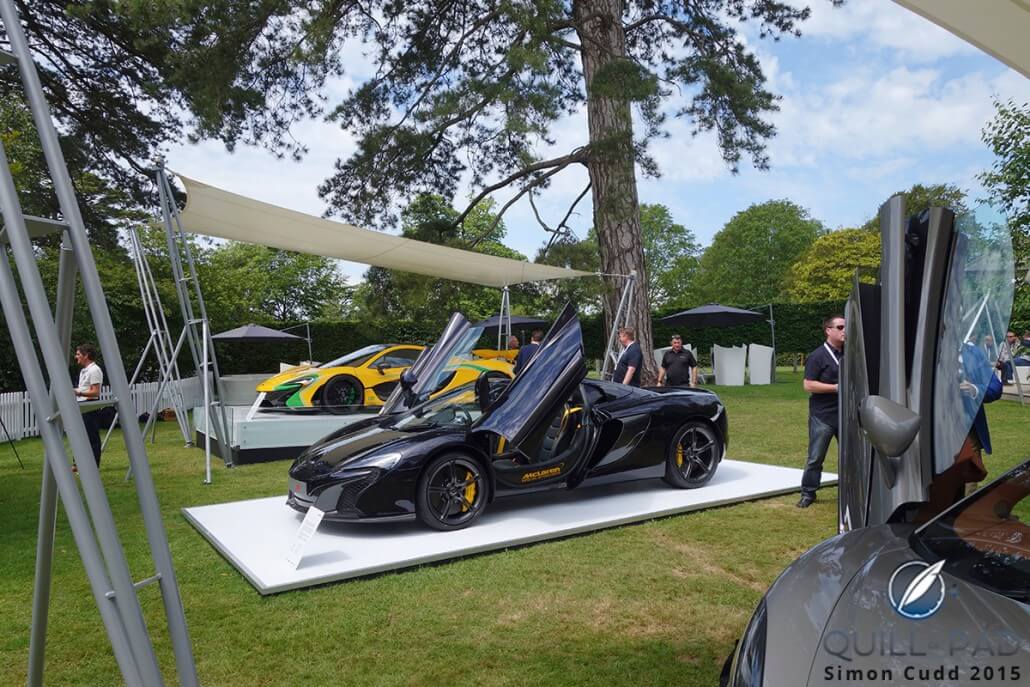 The McLaren stand at the Goodwood Festival of Speed