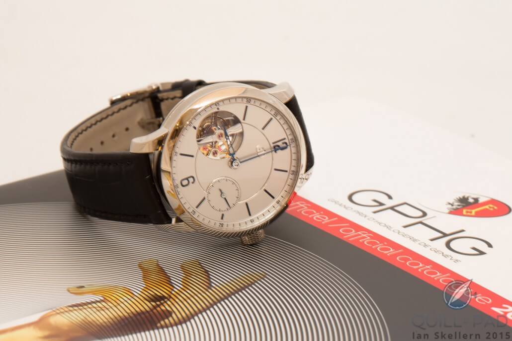 Winner of the 2015 Aiguille d’Or, the Greubel Forsey Tourbillon 24 Secondes Vision