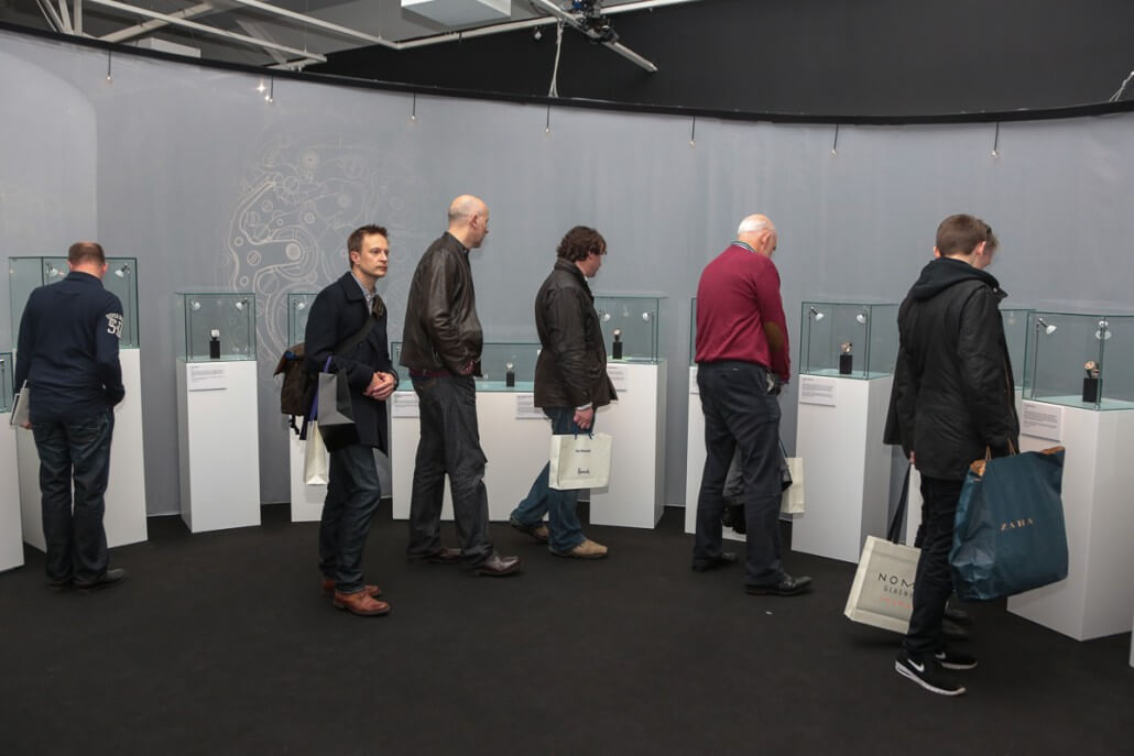 The 'Inside a Second' chronograph exhibition presented at SalonQP 2015 in collaboration with the Foundation de la Haute Horlogerie