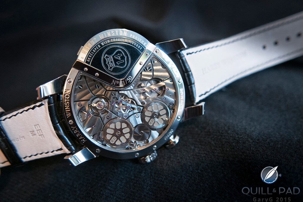 Movement side of the Harry Winston Opus 14