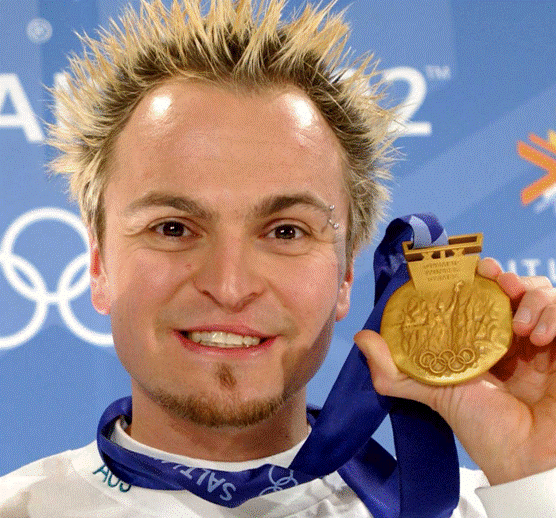 Australian speed ice skater and Olympic gold medalist Steven Bradbury