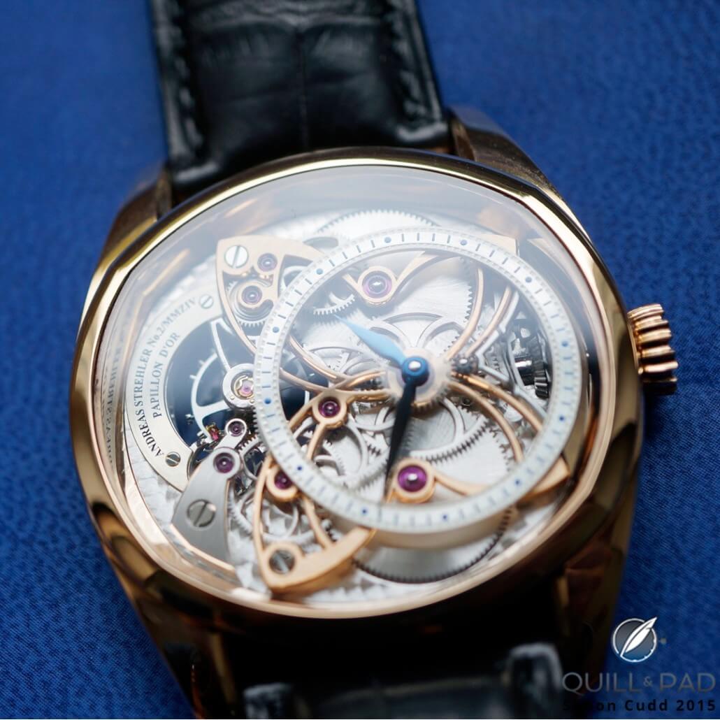 Andreas Strehler Papillon d'Or with gold bridge