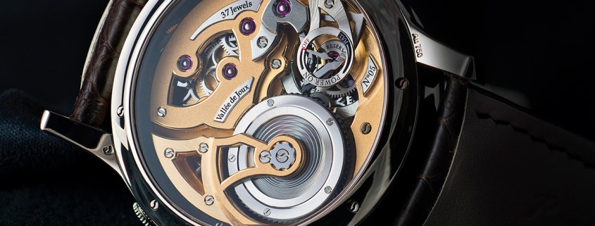 Vallée de Joux style (and label), take two: reverse side of the Romain Gauthier Logical One