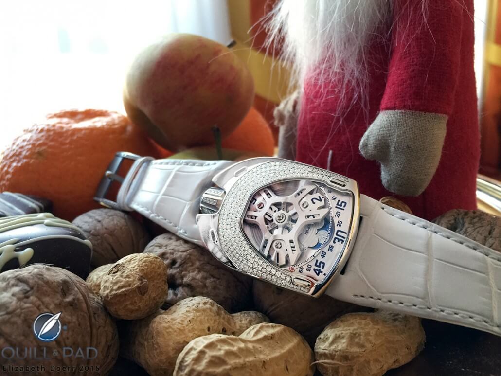 An Urwerk UR-106 Lotus would be a welcome addition under any horophile's Christmas tree