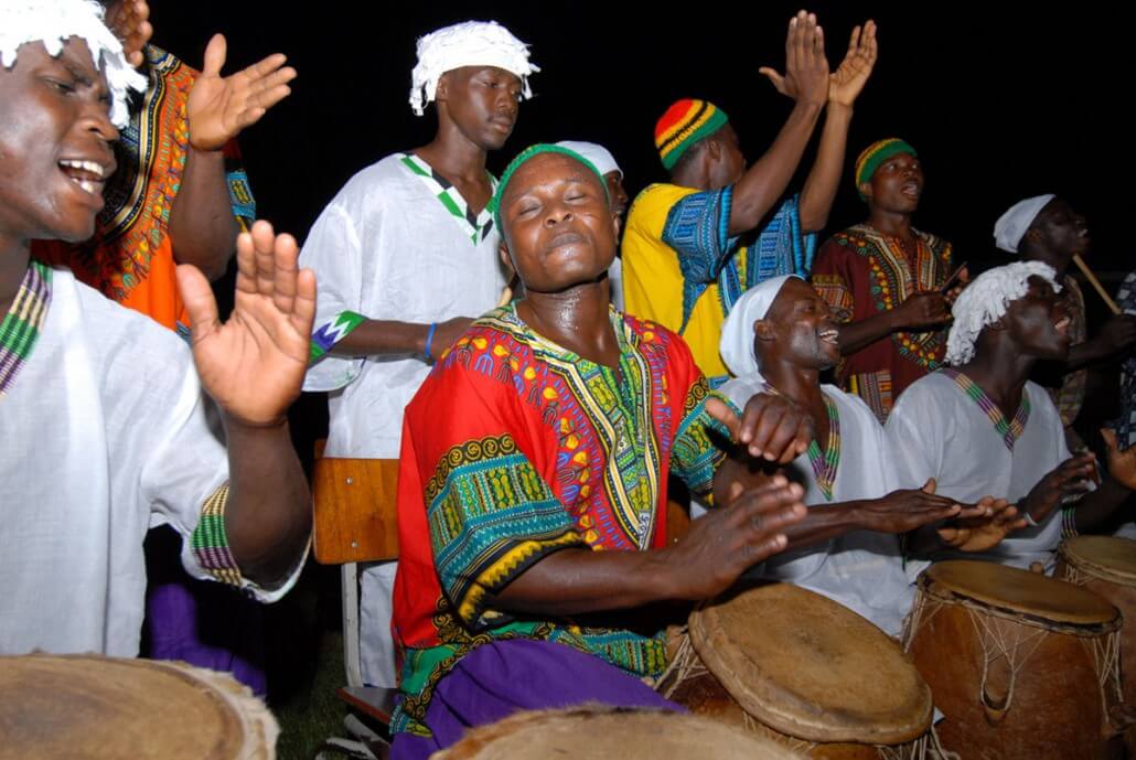 Drummers in Ghana, Africa 