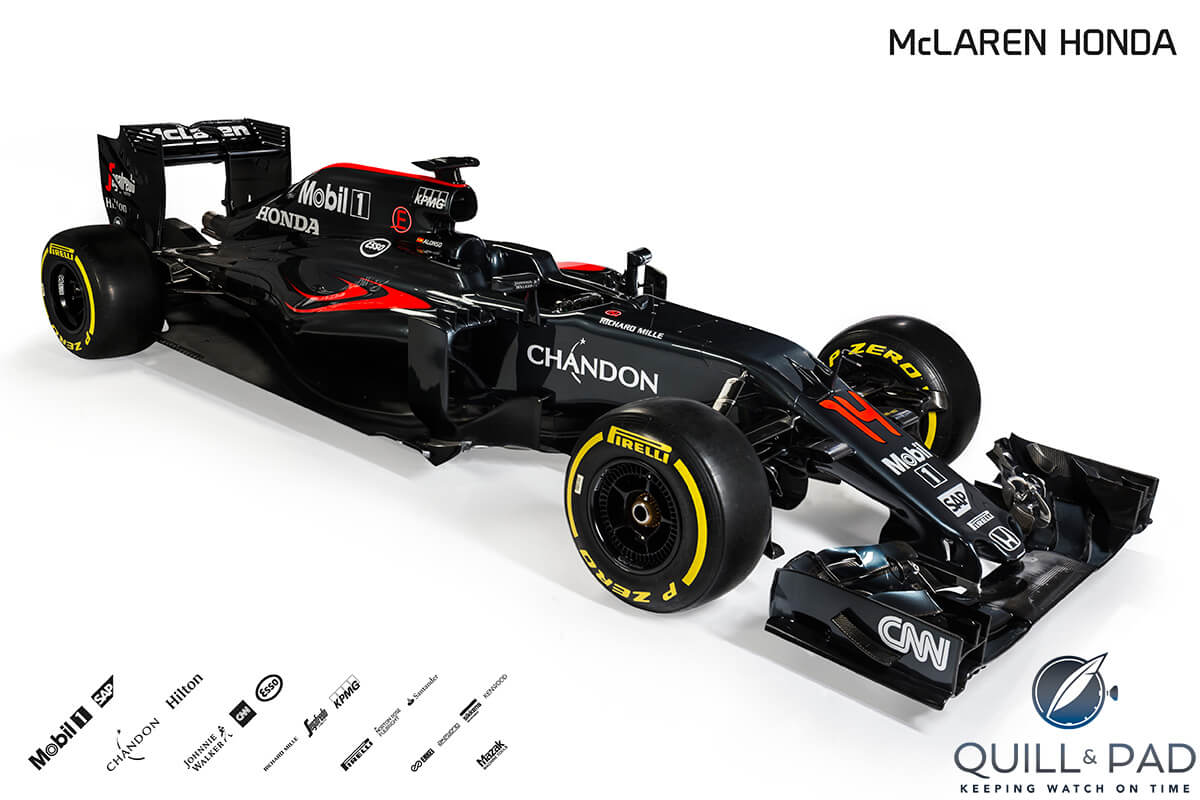 The 2016 McLaren Honda Formula 1 car