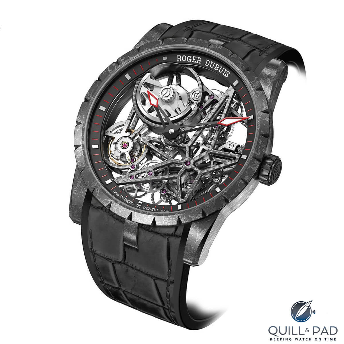 Excalibur Automatic Skeleton Carbon by Roger Dubuis with forged carbon case