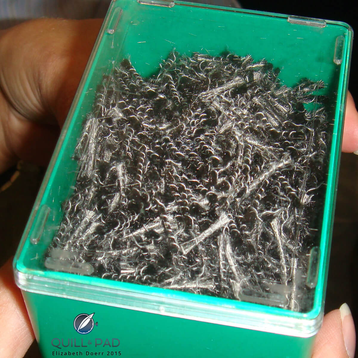 Bundles of carbon fibers ready to be transformed into a high-tech watch case