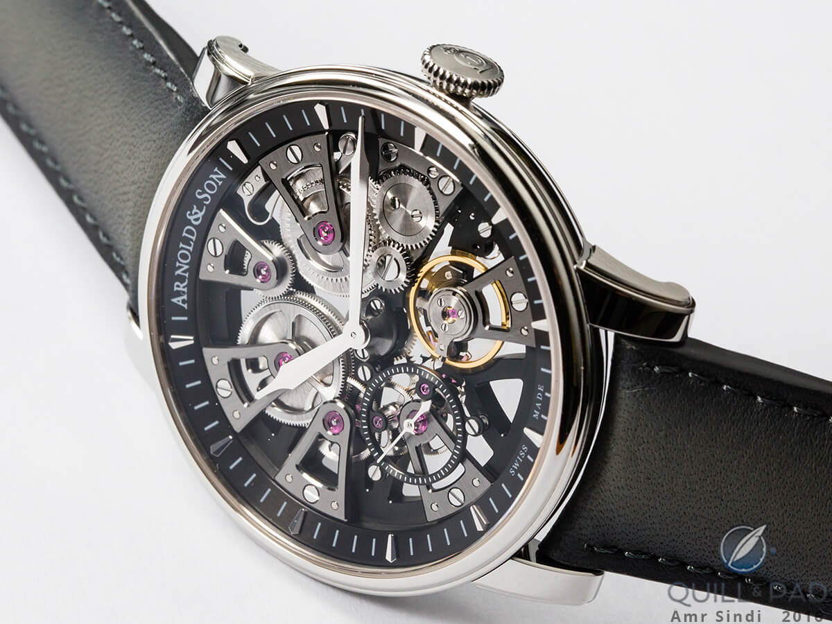 The Arnold & Son Nebula is quite a slim, comfortable watch