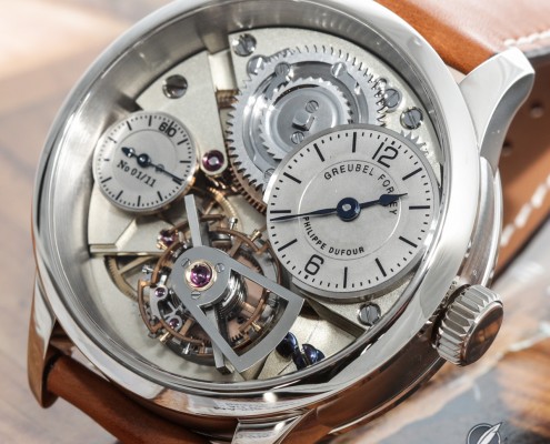 No longer a prototype, the production version of Naissance d’Une Montre, Le Garde Temps on display at SIHH 2016