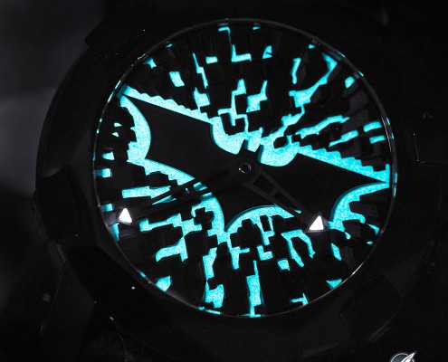 Romain Jerome's Batman DNA Gotham City lights up with lume by night