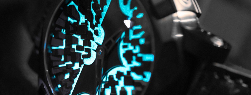 Romain Jerome's Batman DNA Gotham City lights up with lume by night