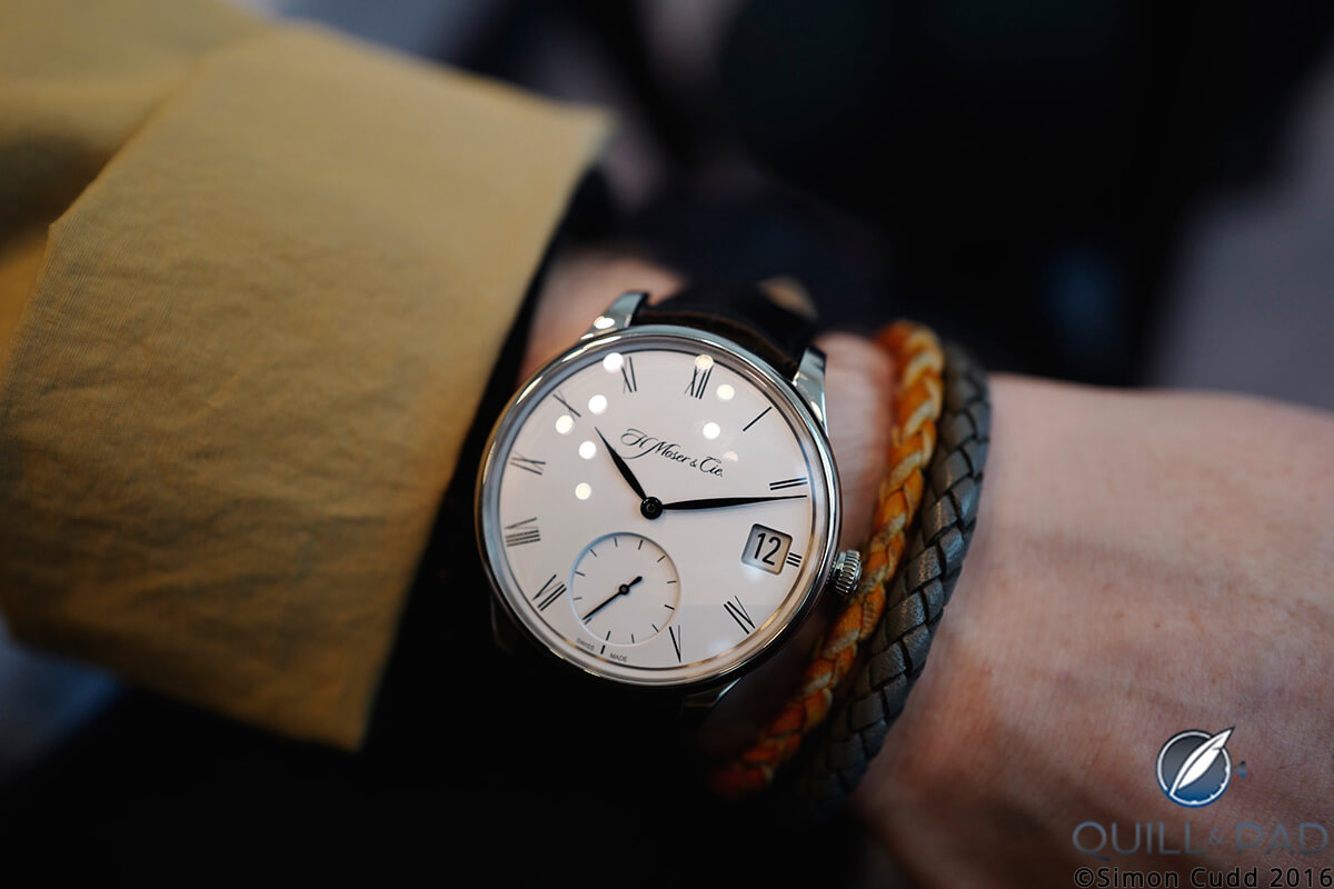 H. Moser & Cie Venturer Big Date on the wrist: that’s a biiiiigggg date
