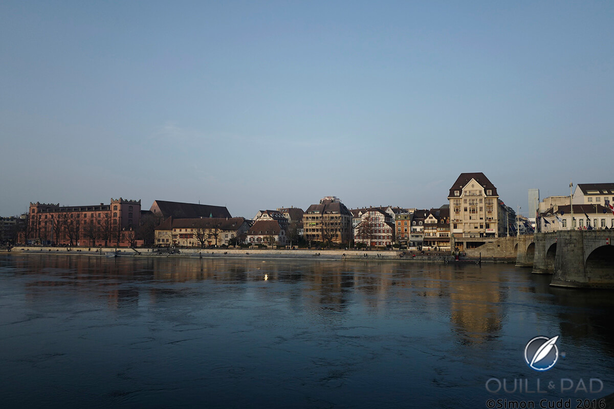 View across the Rhine river in Basel, Switzerland