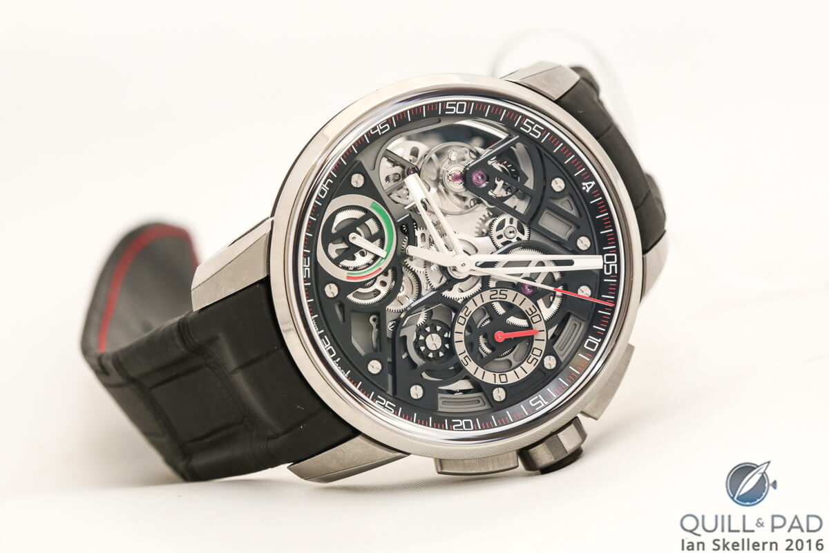 Angelus U30 with tourbillon, flyback split-seconds column wheel chronograph, and a power reserve indicator for good measure