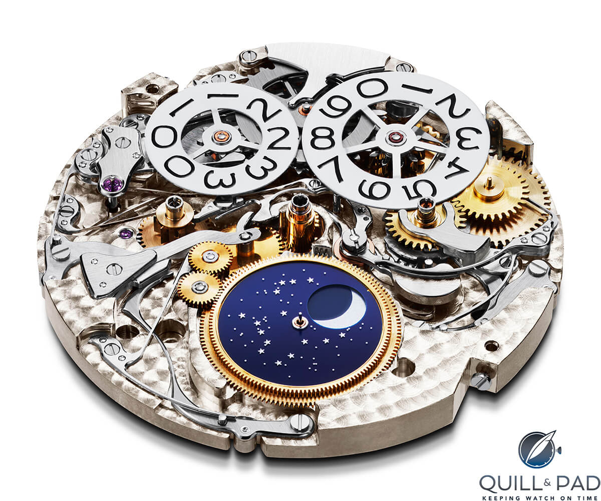 Dial side of the Chopard Caliber L.U.C. 03.10-L at the heart of the Perpetual Chrono