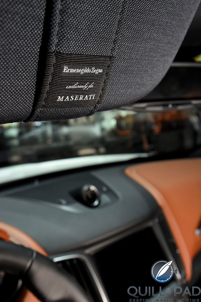 Levante by Maserati, tailoring by Ermenegildo Zegna