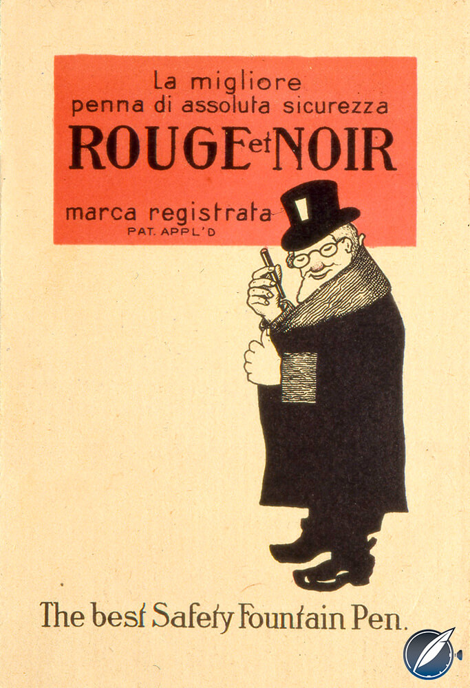 Historic Montblanc Rouge et Noir advertisement from Italy