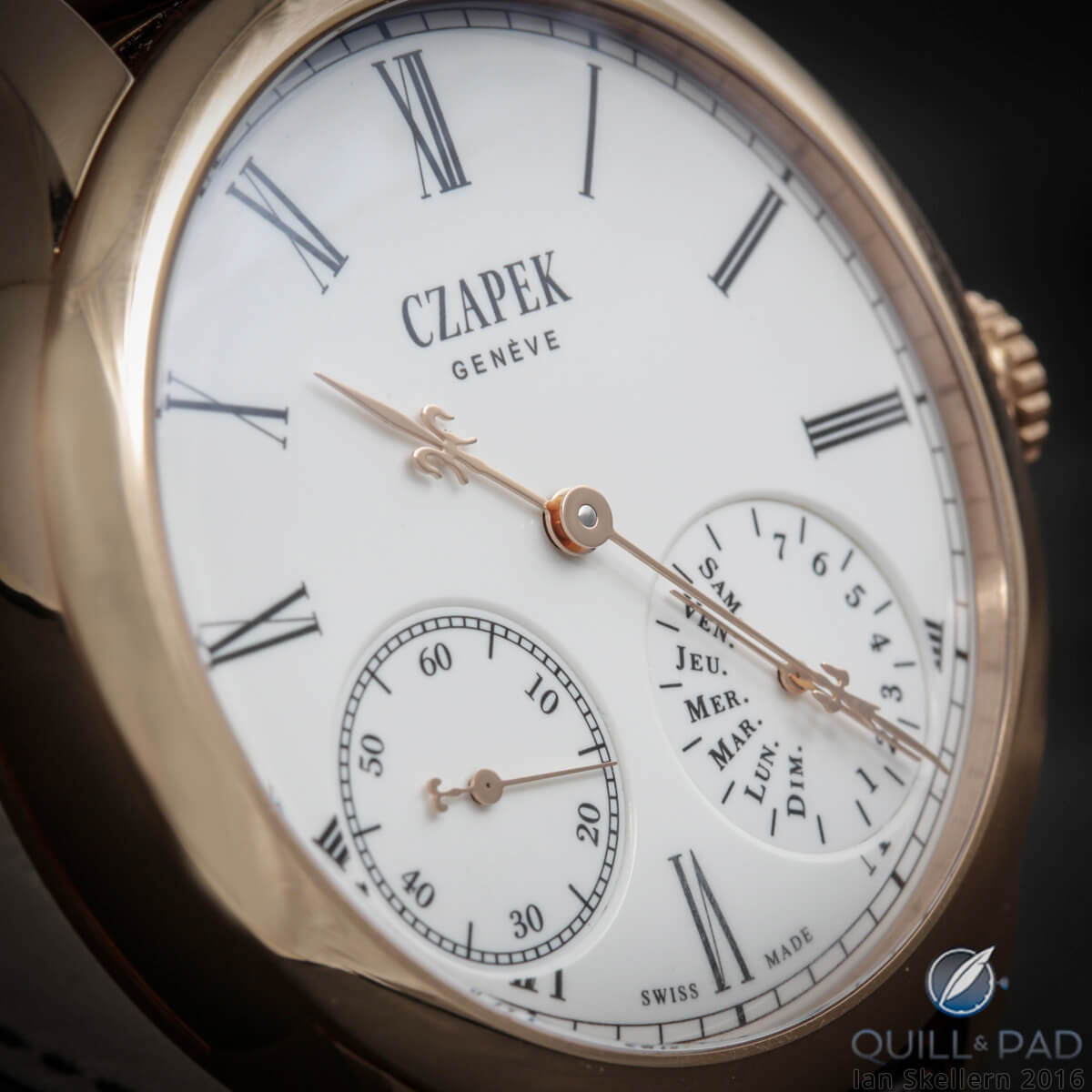 Czapek & Cie. with oven fired enamel dial from the Quai des Bergues collection