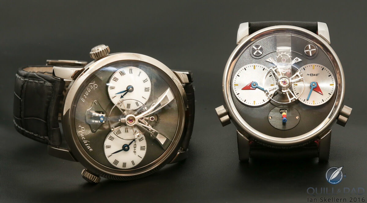MB&F LM1 (left) and LM1 Silberstein