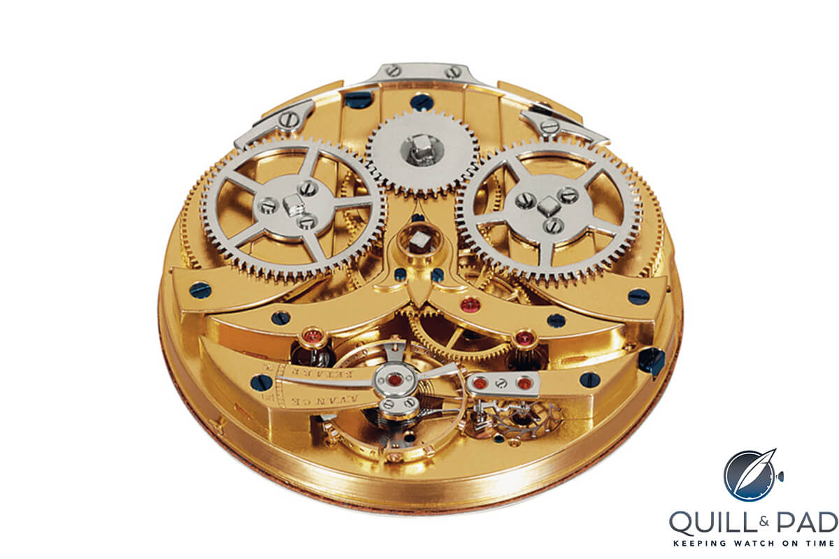You can see that design elements from this Czapek movement from 1850 are reflected in the movements of the Quai des Bergues collection