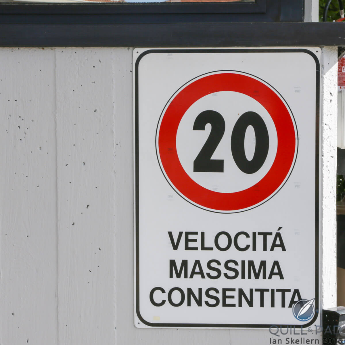 uite a restrictive speed limit in the home of the world's fastest supercars
