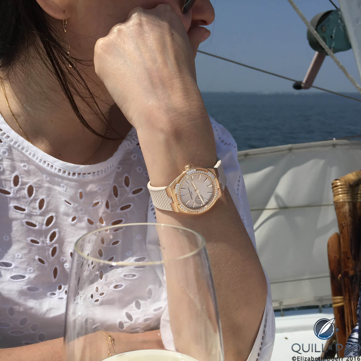 The Vacheron Constantin Overseas small model is perfect for the female wrist