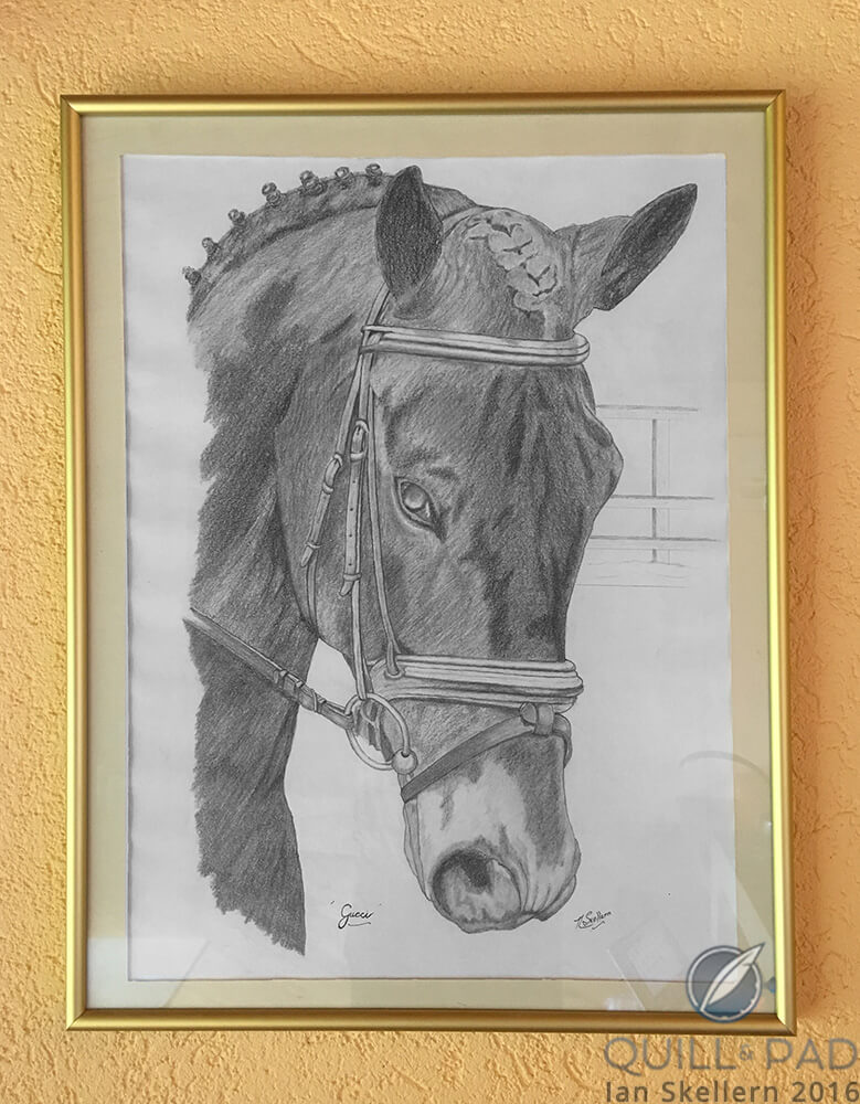 Sketch of Gucci by Neil Skellern