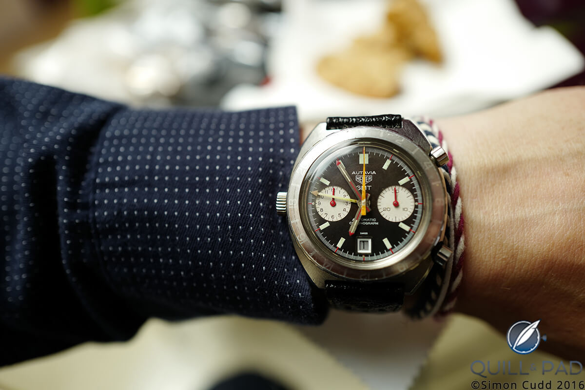 Heuer Autavia GMT Automatic Chronograph Reference 1163 at the July 2 Watches of Knightsbridge auction