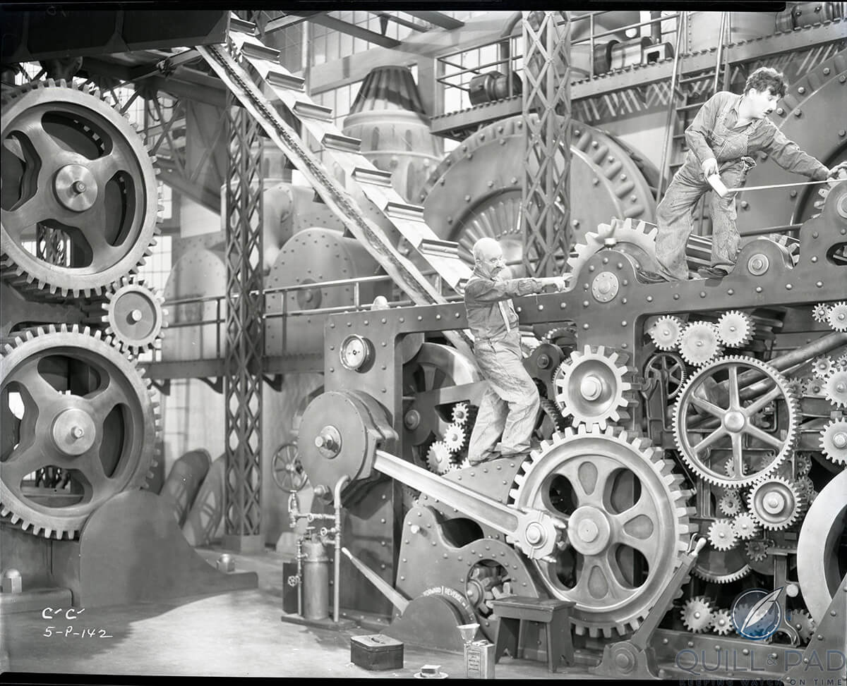 Iconic machinery from Charlie Chaplin's 1936 film Modern Times 