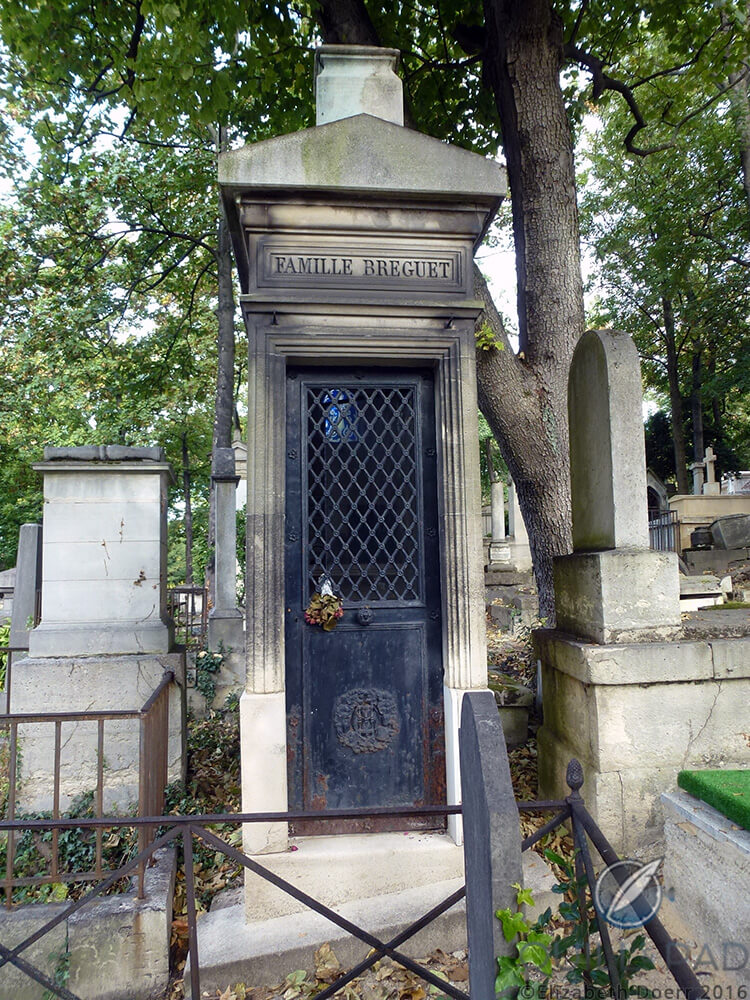 Abraham-Louis Breguet’s gravesite at Père Lachaise cemetery in Paris