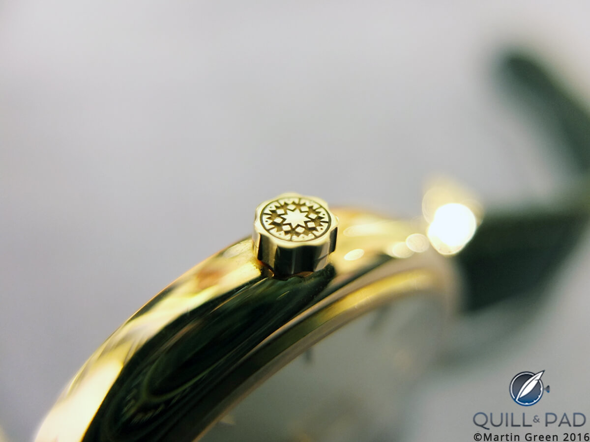 It's the small details like the intricately engraved crown that makes the Alexandre Meerson Altitude collection so special