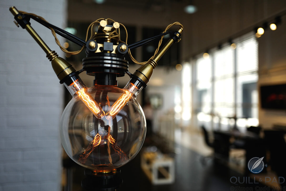Frank Buchwald’s Machine Lights Type No 1 at the MB&F M.A.D.Gallery Dubai