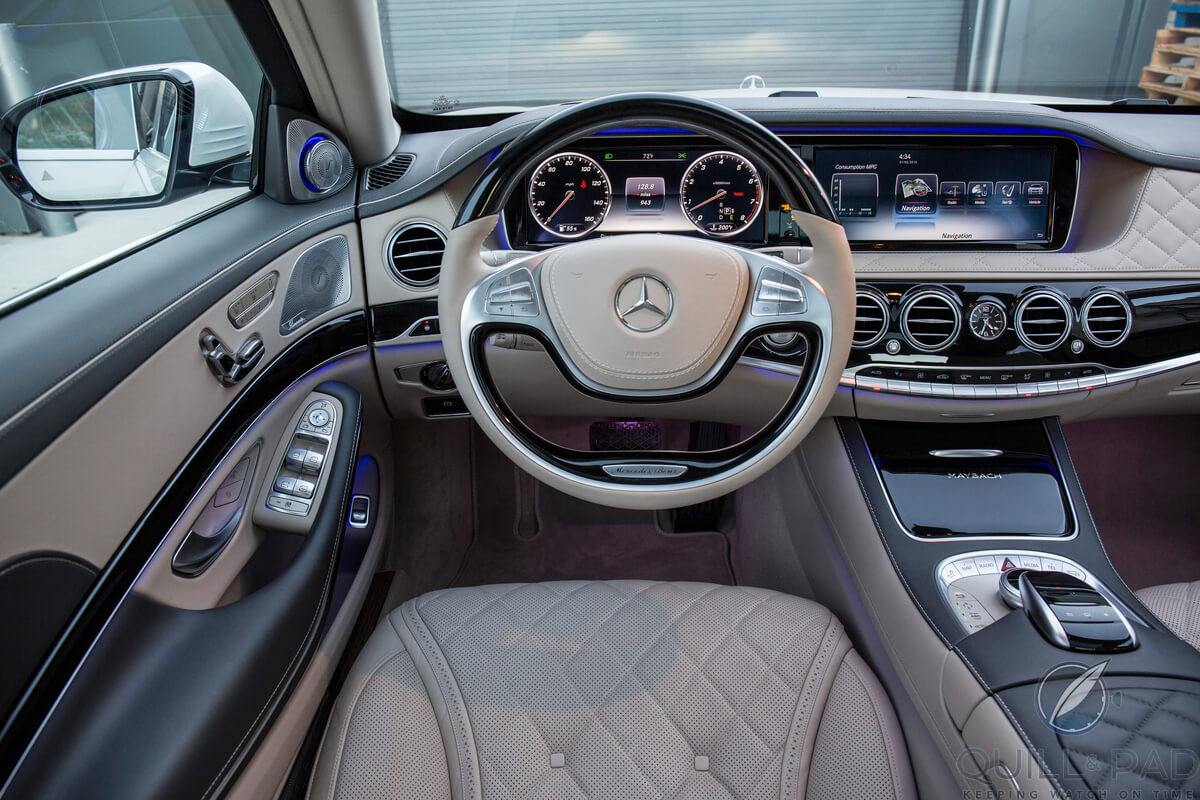 Chauffeur-eye view of the 2016 Mercedes-Maybach