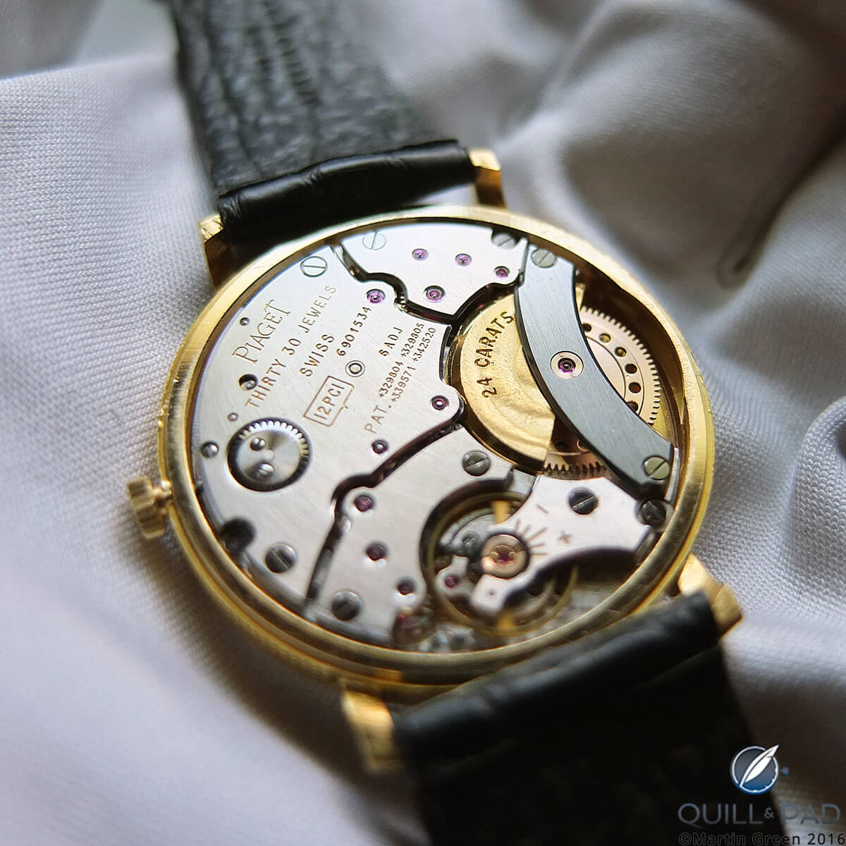 Piaget PIAGET Watch Movement With Dial Hands And 24 Carat Rotar Weight 
