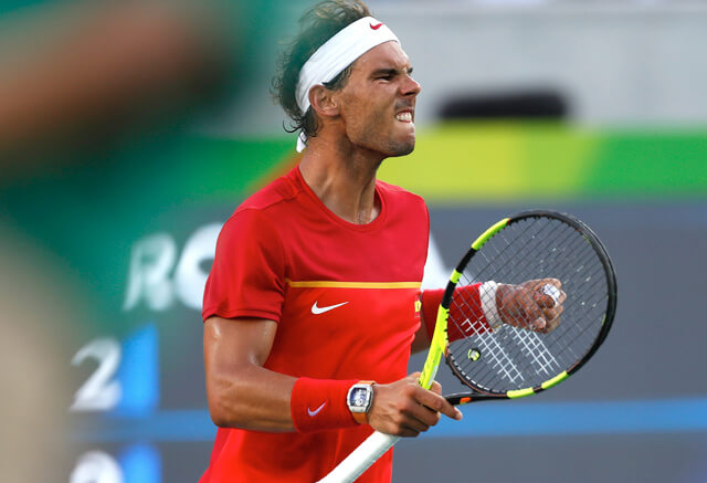 Rafael Nadal wearing his Richard Mille RM 27-02 at Rio 2016